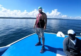 Boat Tour to Cayo Levantado from Samana port.